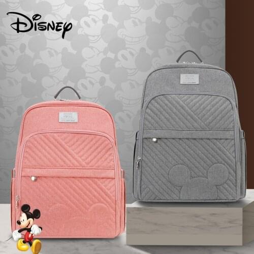 Disney Fashion Mommey Bag Waterproof Backpack for Mom Separation Bag Diaper Bags Maternity for Baby Care Mommy Disney Nappy Bag