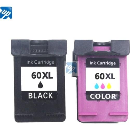 UP 2PK ink cartridge replacement for hp 60 xl 60XL Deskjet 4400 F4440 F4480 F4435 4500 F4580 5500 D5560 D110a F2430 ENVY 120