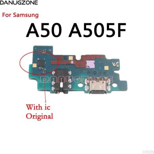 10PCS/Lot Original For Samsung Galaxy A50 A505F SM-A505F USB Charging Dock Board Connector Charge Port Socket Jack Flex Cable