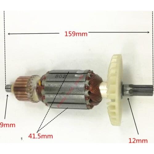 ARMATURE 220V-240V Rotor 361058E For Hitachi DH40MC C215565H