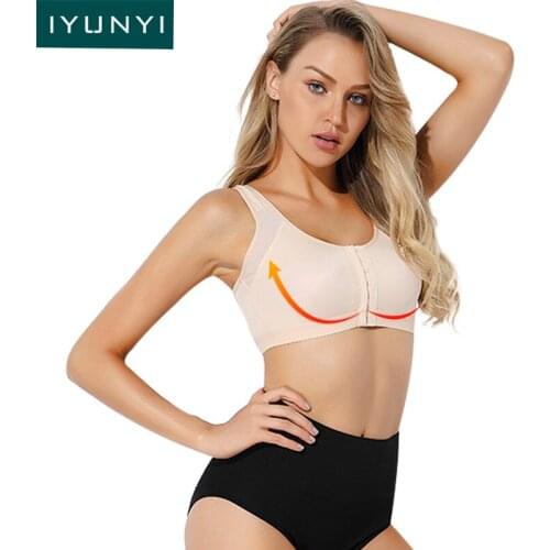 IYUNYI Women Chest Lifter Shaper Posture Correct Support Belt Body Shapers Corset Shoulder Brace Breathable Chest Shapers Vest