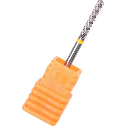 2 PCS / Lots Nail Cuticle Clean Bit 3/32"Nail Carbide Bit Tungsten Carbide Burrs Nail Drill Bit Milling Cutter