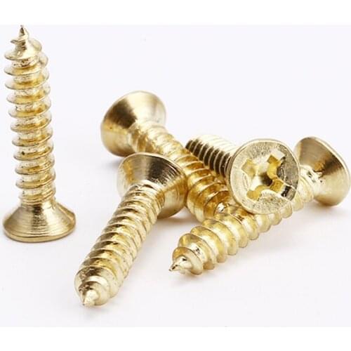20PCS M4*10mm12mm16mm20mm25mm30mm Flat head screw Carpenters screw Furniture wooden box hardware accessories