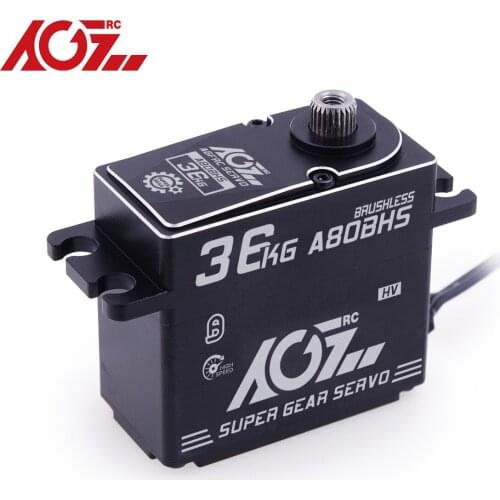 AGFRC A80BHS 79g Aluminum Case Three Ball Bearings 36KG 0.071Sec HV Brushless STD RC Servo for 1/10 OffRoad Car Airplane Robot