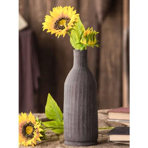 Bottle Shape Antique Argil Flower Vase