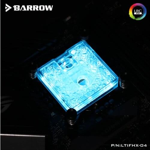 Barrow Icicle series jetting type micro waterway CPU block (Acrylic Edition) for X99 platform LTIFHX-04