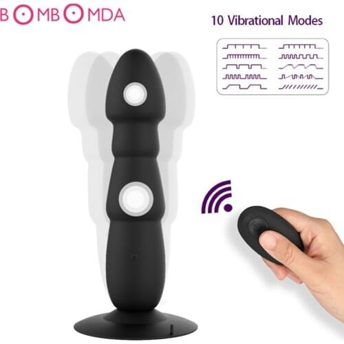 Wireless Male Prostate Massager Anal Vibrator Silicone10 Speeds Butt Plug Sex Toys for Men Anal Toys Male Masturbator for Adult
