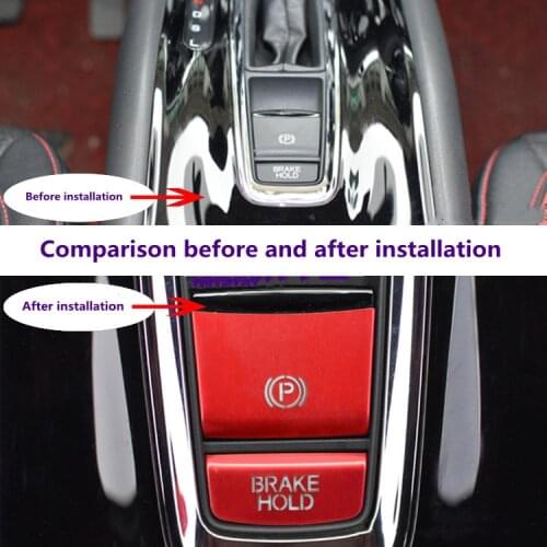 For XRV For Honda VEZEL HRV Car Gear Position Handbrake Central Control Button Cover Trim Decor Decoration Cover Trims