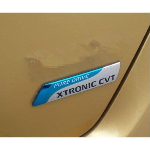 2019 Pure Drive XTRONIC CVT Emblem Badge 3D Car Sticker Decal Car Styling for Nissan Qashqai X-trail Juke Tenna Tiida Sunny Not