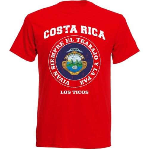 Costa Rica T-Shirt MenS Footballer Soccers 2019 Newest MenS Funny Slim Fit O Neck T-Shirt Men Streetwear Tees
