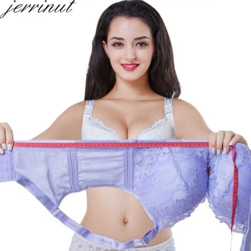 Jerrinut Sexy Women Bra Lace Lingerie Super Push Up Bra Bralette Seamless Plus Size Bras For Female Wire Free Breathable BH