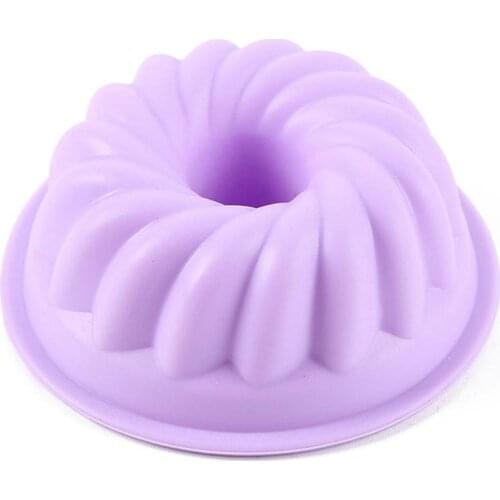 Kapmore 1pc Mini Cake Mold Realistic Fluted Silicone Baking Mold Cupcake Baking Mould DIY Baking Tools Accessories Random Color