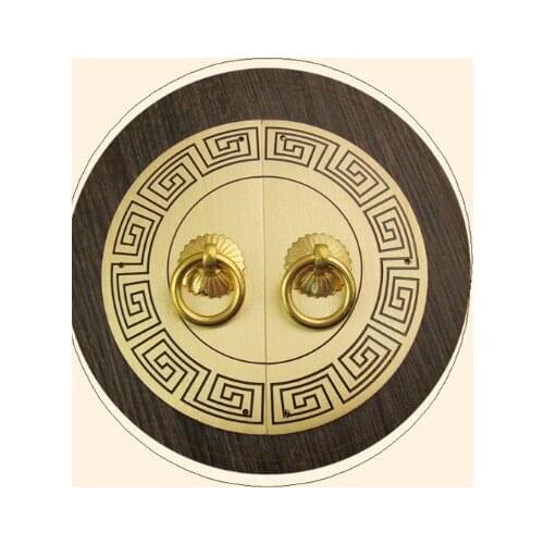 CY205 11cm double FRET copper handle antique furniture chinese cabinet copper fittings 14cm