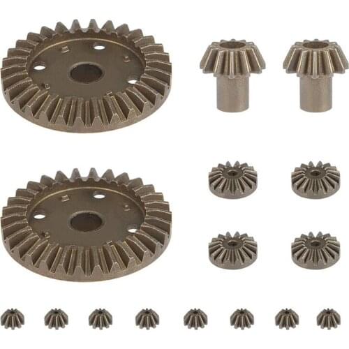 Upgrade Metal Gear 30T 16T 10T Differential Driving Gears for Wltoys 144001 12428 12429 12423 12429 RC Car Spare Parts