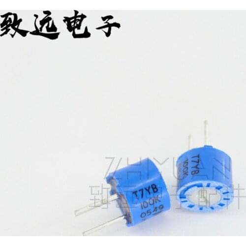 Original new 100% T7YB100K 104 100K round adjustable resistance trimming potentiometer (SWITCH)