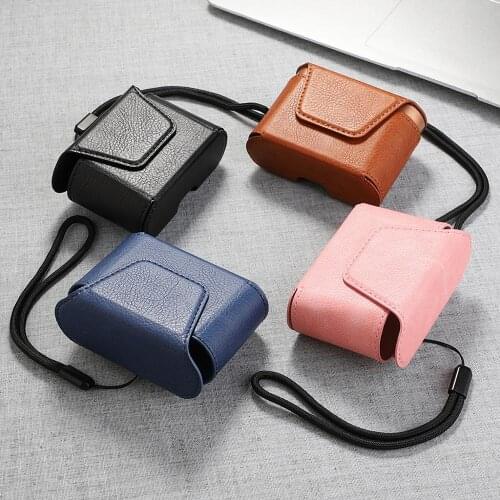 Dustproof Leather Protective Cover Case Storage Bag for Sony WF-1000XM3 Earphone