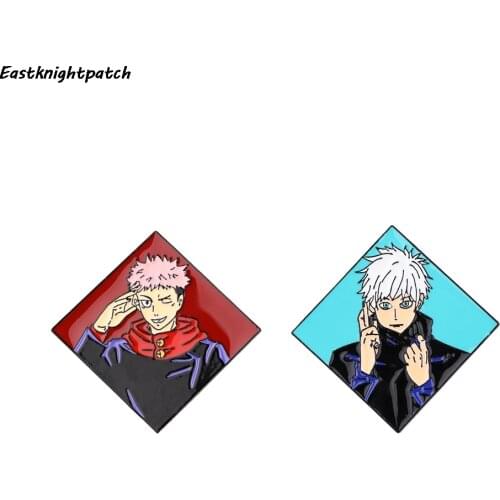 12pcs/lot E3278 Anime Cool Man Hard Enamel Pin Fashion Charm Brooch Art Badge Unique Jewelry Gift