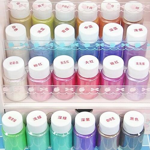 2021 Pearl Pigment Powder For Slime All Additives For Slimes Diy Art Coloring Crystal Clay Decoration Supplies Play Toys Kids