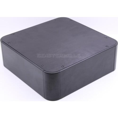 2107 Black Full Aluminum Preamplifier Enclosure Amplifier Chassis Audio Power Amp Box DIY HIFI Shell