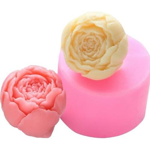 3D Rose Flower Silicone Soap Mold Chocolate Mold DIY Handmade Cake Chocolate Candy Baking Mould Molds Handmade Craft Candle Mold