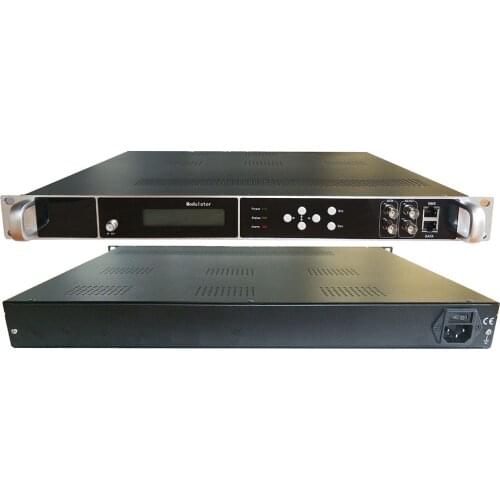 8 Carrier Modulator IP / ASI to ISDB / ATSC / DVB-T / C / DTMB Cable TV Front End Equipment Hotel TV System Equipment