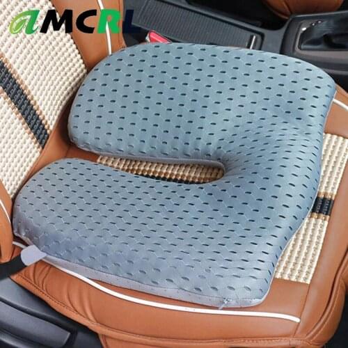 Car Memory Foam Heightening Seat Cushion For Back Pain Coccyx Car Office Chair Wheelchair Support Tailbone Sciatica Relief