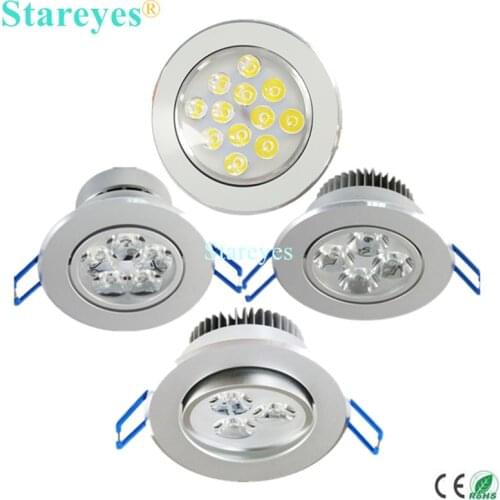 Free shipping 1 Piece 3W 4W 5W 7W 9W 12W AC85-265V LED Downlight Light LED Bulb Ceiling Light LED droplight LED lamp lighting