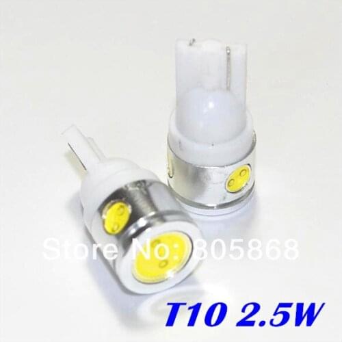 Free Shipping T10 Car LED High Power 2.5W 194 168 W5W led light Side Width Lamp Light Bulb wholesale price