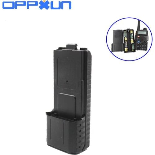 3800mAh 6xAA Battery Case Shell Black For Portable Radio Two Way Transceiver Walkie Talkie Baofeng UV-5R UV-5RE Plus TYT TH-F8