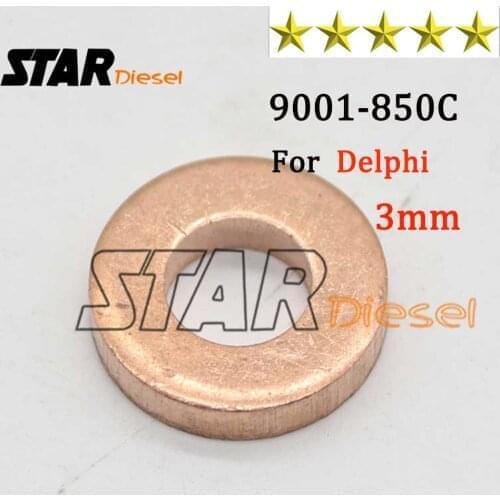 10PCS 3mm 9001850C Diesel Injector Nozzle copper washer 9001-850C injection copper ring gasket 9001 850C For Delphi