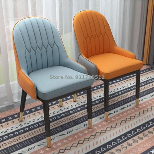 European style light luxury dining chair back chair hotel chair dining table and chair desk office chair nail makeup computer