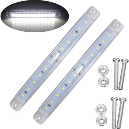 2PCS 12LED Marker LED 24v Side Marker Trailer Ramp Trailer Lights Position Lights Trailer Parking Lights in 24v For Truck