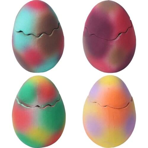 Dog Sound Toy Pet Bite Toy Molars Small Dog Dinosaur Egg Dinosaur Egg Squeak Puppy Animal Inside Squeaker For Dog Cracked Eggs