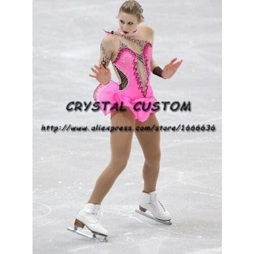 Custom Made to Fit Ice Skating Dresses Graceful New Brand Figure Skating Dresses For Competition DR4241