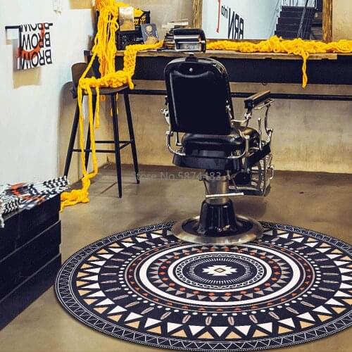 Fashion Triangle Geometric Mosaic Ethnic Style Living Room Bedroom Hanging Basket Chair Round Floor Mat Carpet