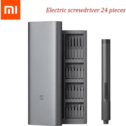 Xiaomi Mijia Electrical Precision Screwdriver Kit 2 Gear Torque 400 Screw 1 Type-C Charging Magnetic Aluminum Case Box 24 S2