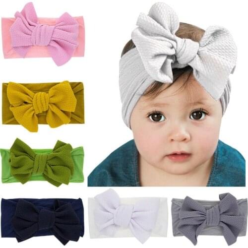 Baby Girls Headband Turban Bowknot Twist Headwear Hairband Head Wrap Cute Kids Princess Headbands