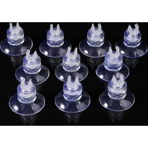 10Pcs Aquarium Suction Cup Sucker for Fish Tank Pump Clip Holder Airline Tube