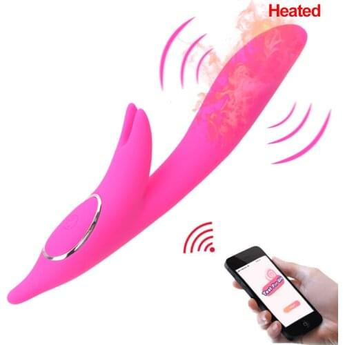Sexy Fox Bluetooth Vibrators For Women Clitoris Vaginal Massage Heated Dildos Anal Plug Female Sex Toys Adults Product Wireless