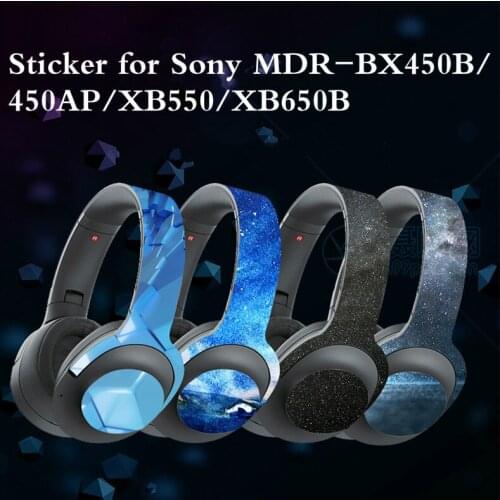 Retro Fashion Stichkers for Sony MDR-XB450B/450AP/XB550/XB650B Headphone Fashion Pattern Protect Stickers for Sony Headphone