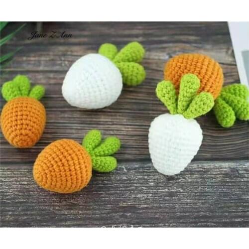 Studio photography clothing Newborn handmade knitted Baby Gray rabbit Carrot costume