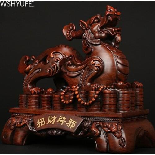 Traditional Living Room TV Cabinet Animal Statue Decoration Office Desktop Resin Ornaments Housewarming Lucky Fortune Gift