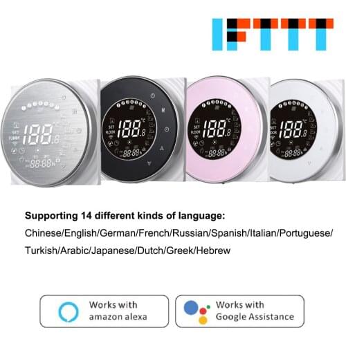 Smart WiFi Touch Thermostat Temperature Wireless Controller For Water/Electric Floor Heating Water/Gas Boiler Works Google Home
