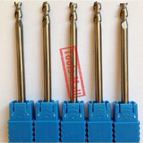 1pc 4mm D4*20*D4*75 HRC50 2 Flutes Milling cutters for Aluminum CNC Tools Solid Carbide CNC flat End mills Router bits