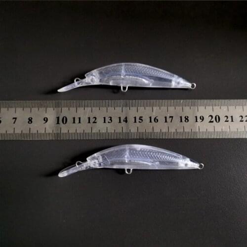 12.59G 20Pcs wobbler Pike Fishing Lures Blank Nude Baits Crank Pencil Minnow Bait Unpainted Lure Bodies Fishing Bait