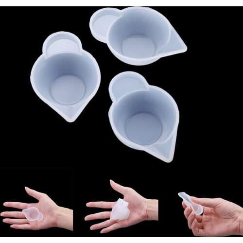5pcs/Lot 10ml Dispensing Cups Silicone Tools For Resin Jewelry Making UV Epoxy Molding Easy To Peel Jewelry Making Tools