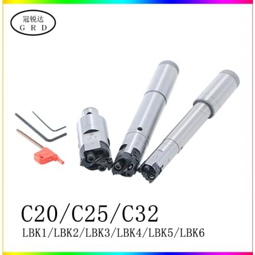 C20 C25 C32 tool holder LBK1 LBK2 LBK3 LBK4 LBK5 LBK6 LBK shank 2 flute boring cutter RBH20/25/32 adjustable coarse enamel head