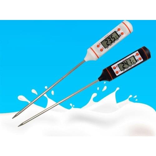 Kitchen Digital Food Thermometer Long Probe Electronic Cooking Thermometer For Cake Soup Fry BBQ Meat Without Battery
