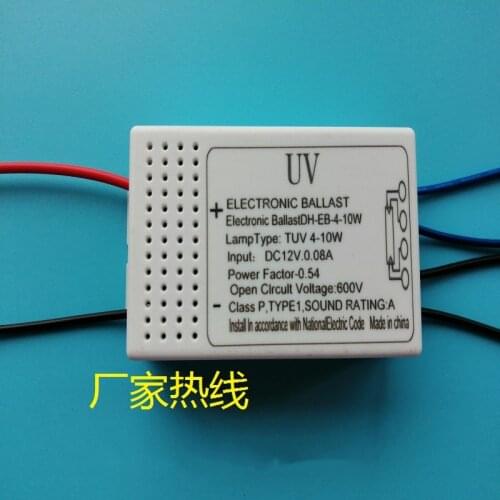DC12V power supply UV lamp ballast PL15-180-10D12 4-10W tube ballast