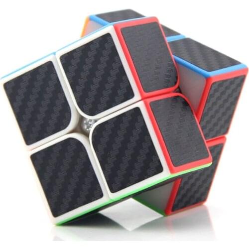 Kids 2x2x2 Speed Magic Cube Professional Carbon Fiber Sticker Cubo Magico Puzzle Infant Early Learning Toys For Children Gift